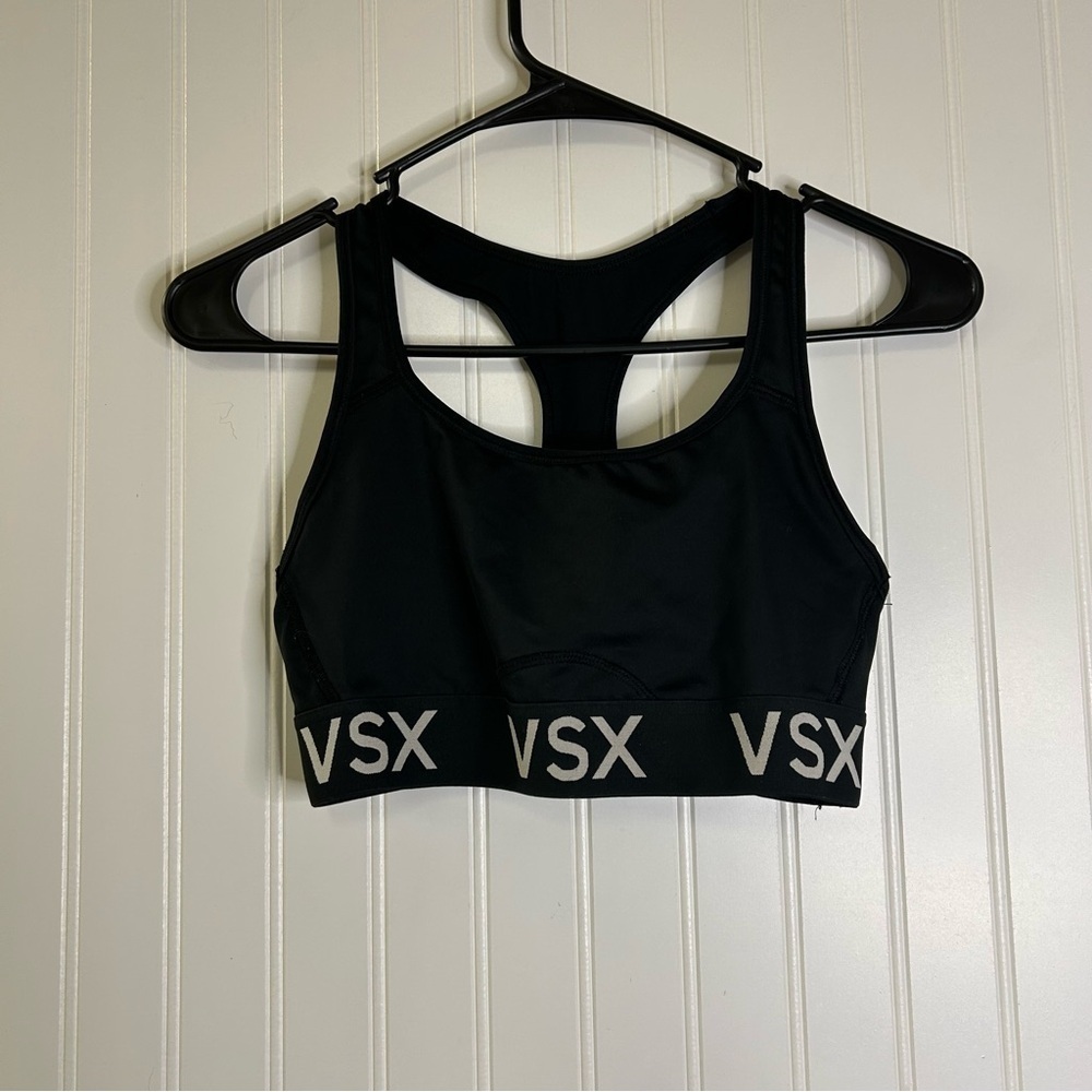 VSX Victoria Secret Sport Black Sports Bra Size Small